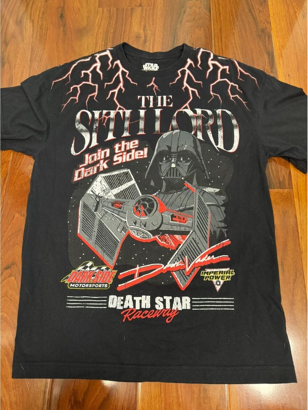 Star Wars The Sith Lord Racing T-Shirt Black Red BoxLunch Exclusive Adult SZ M